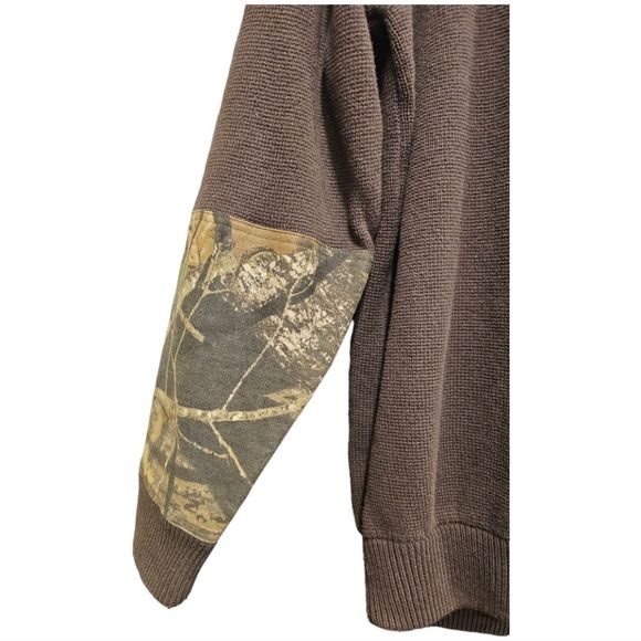 BROWNING Brown Outdoor Hunting Camo Sweater - Size Large - Picture 6 of 7